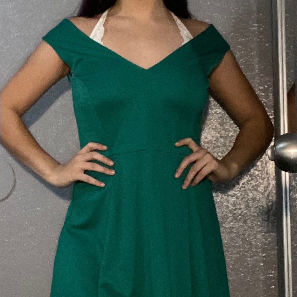 Green tank top dress